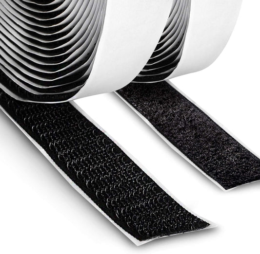 Klettband selbstklebend - 20mm breit - auf 5m Rollen